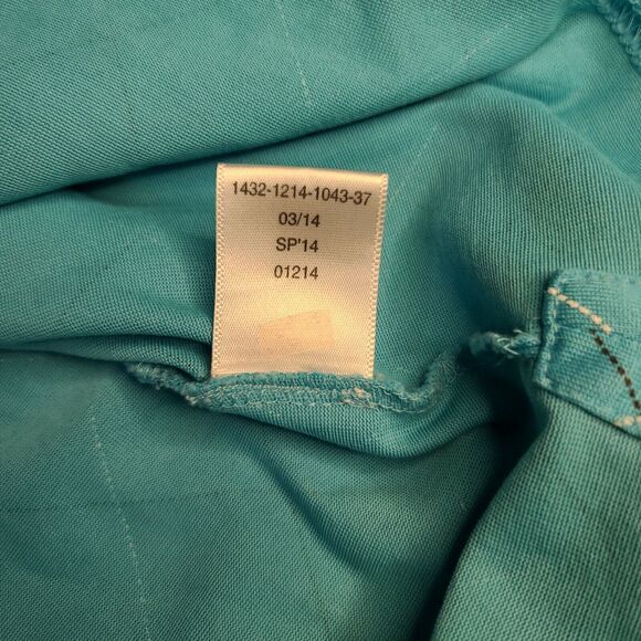 Jos A Bank Leadbetter Mens Golf Polo Blue Size M Cotton Blend Short Sleeve - Picture 11 of 12